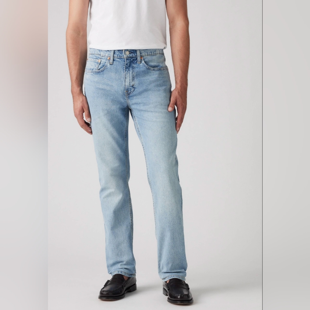 Levi's Blue Straight Jeans Classic Denim  Thornback -Light Wash Stretch W32 L32
